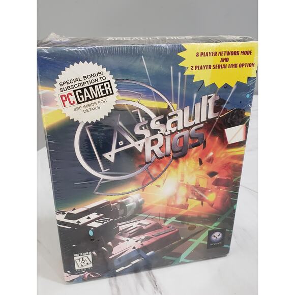 Assault Rigs PC Cd Rom 1996 Big‎ Box New Sealed - Picture 1 of 3
